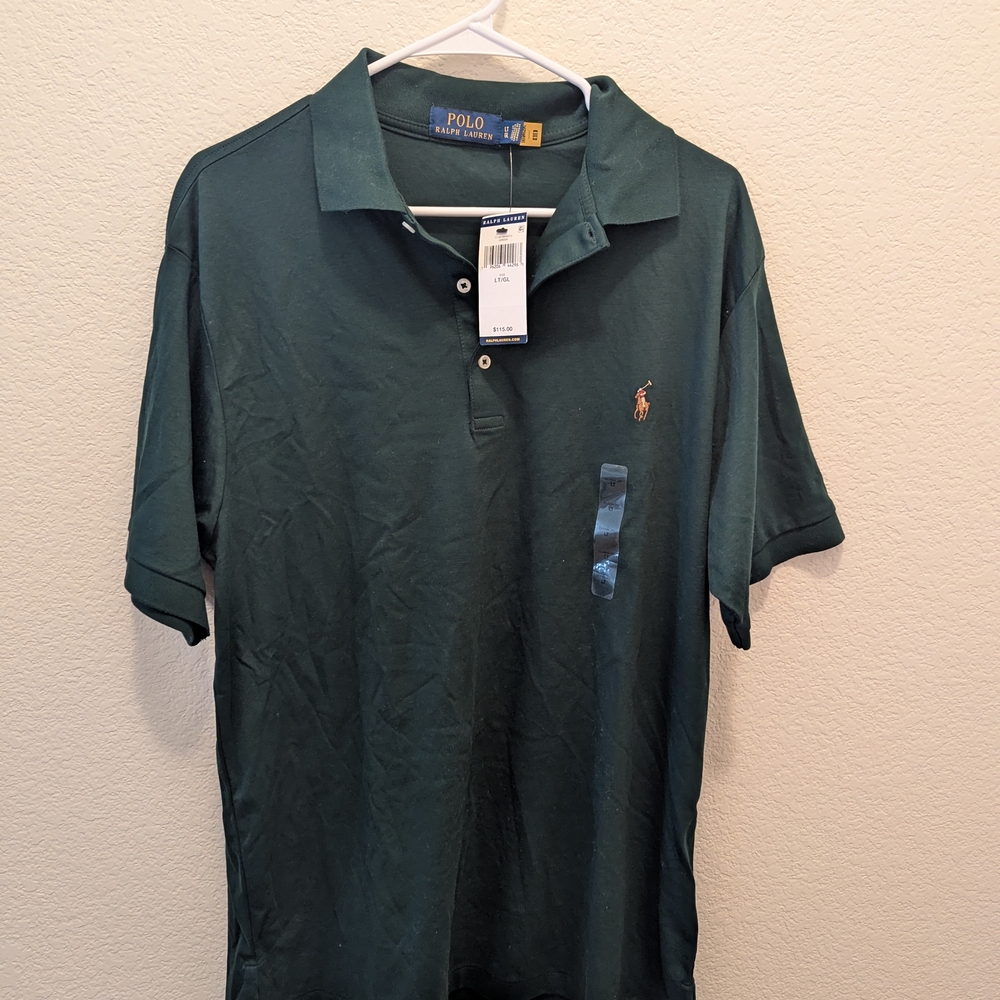Ralph Lauren Green Polo Shirt Classic Style